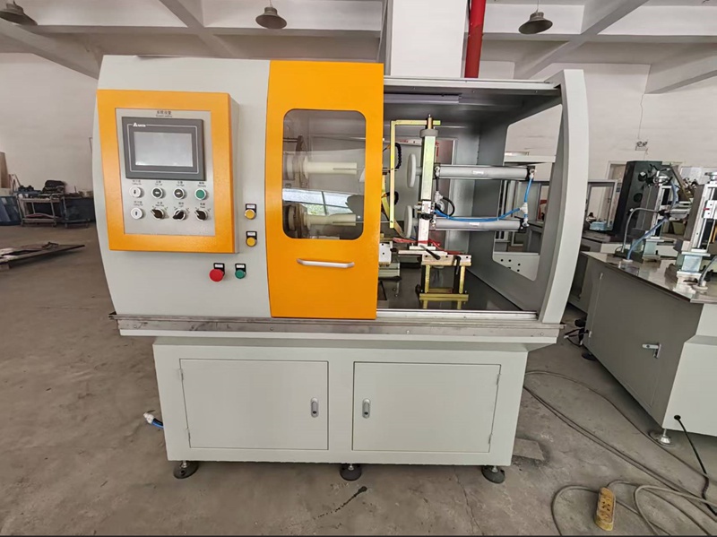 Efficient Vacuum Mandrel Gasket/Washer Cutting Machine Shipped to Argentina for Rubber Tube Cutting
