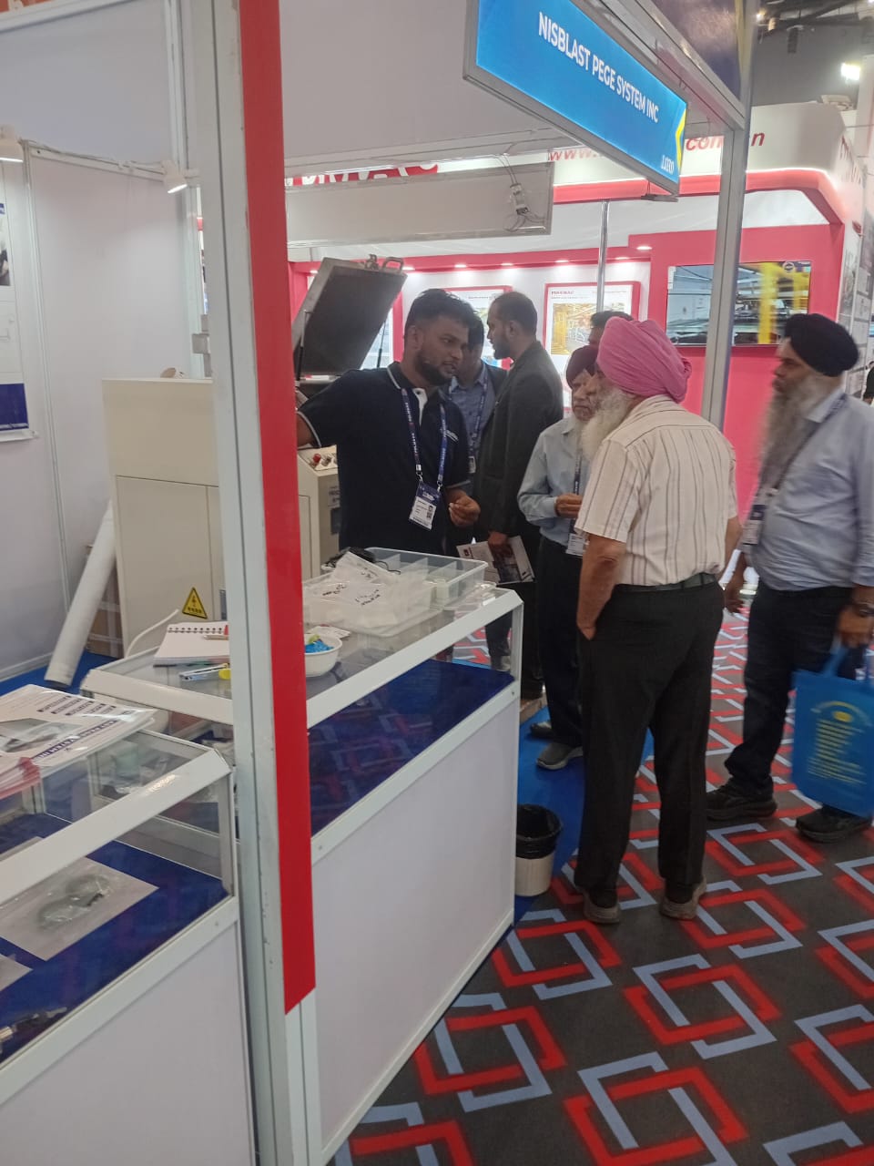 Indian Rubber EXPO 2026,PEGE' Indian Representative Attend the Fair with PG-40T Cryogenic Deflashing Machine